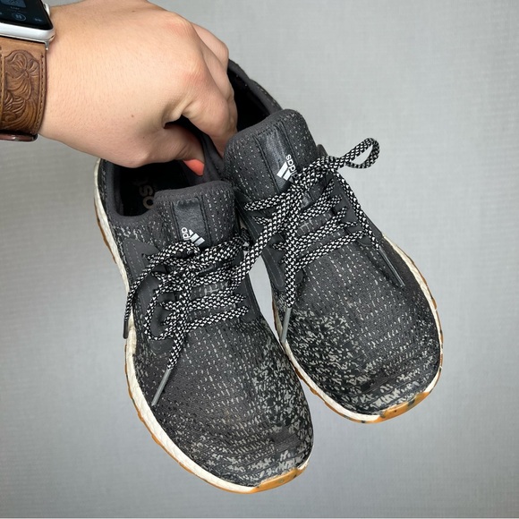 Adidas | Black Grey Pureboost x atr Size 8.5 Sneakers with Modern Silhouette Run - Picture 2 of 7